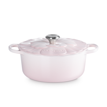 Le Creuset Round Casserole 26cm Petal Shell Pink (4)