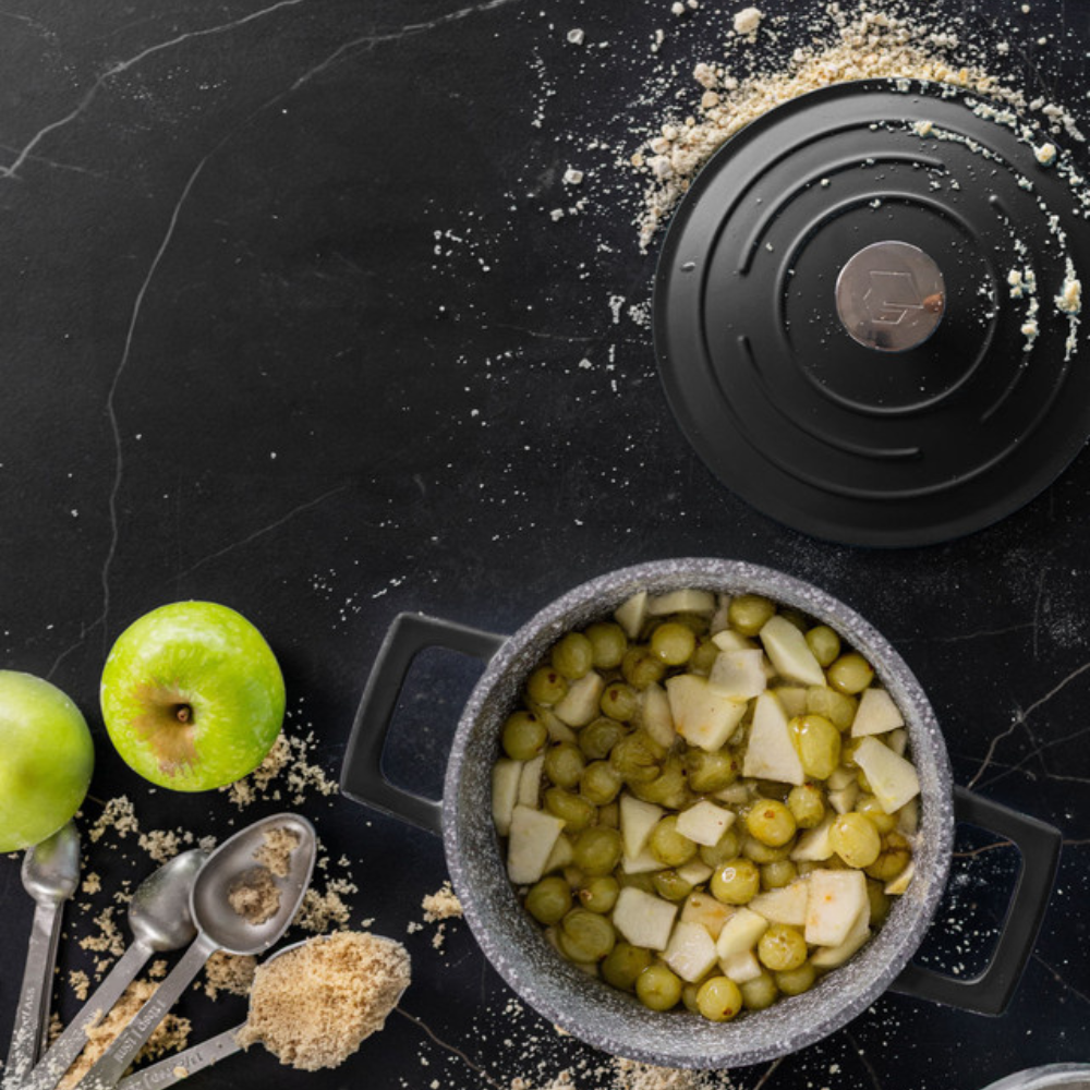 MasterCraft Cast Aluminium Casserole 1.4L Black (6)