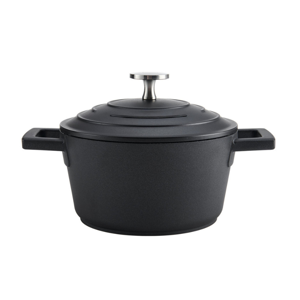 MasterCraft Cast Aluminium Casserole 1.4L Black