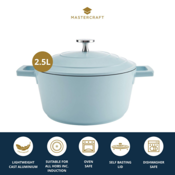 MasterCraft Cast Aluminium Casserole 2.5L Blue (11)