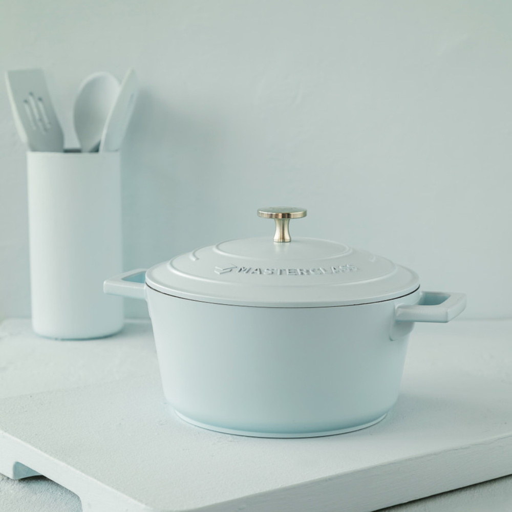 MasterCraft Cast Aluminium Casserole 2.5L Blue (8)