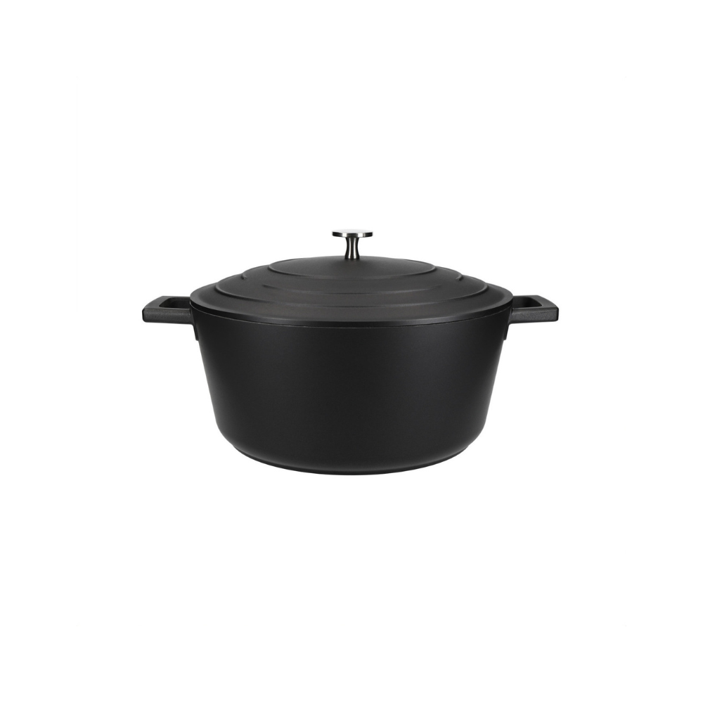 MasterCraft Cast Aluminium Casserole 4L Black