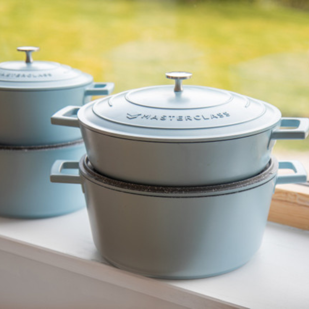 MasterCraft Cast Aluminium Casserole 4L Blue (3)