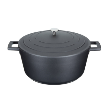MasterCraft Cast Aluminium Casserole 5L Black (1)