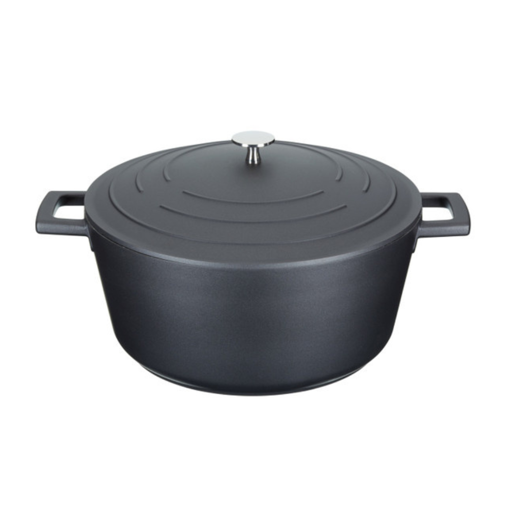 MasterCraft Cast Aluminium Casserole 5L Black (1)