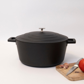 MasterCraft Cast Aluminium Casserole 5L Black (5)