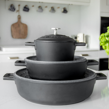 MasterCraft Cast Aluminium Casserole Black (4)