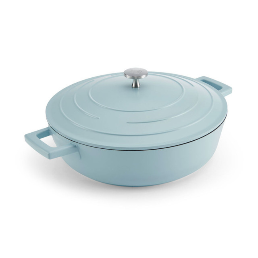 MasterCraft Cast Aluminium Shallow Casserole Dish 4L Blue (3)