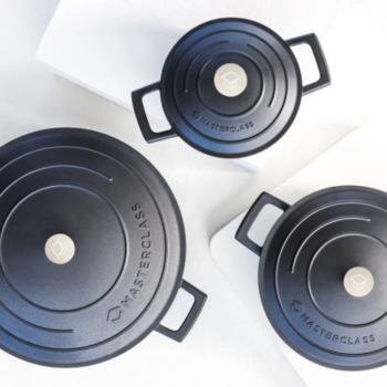 MasterCraft Cast Aluminium Shallow Casserole Dish 5L Black (7)