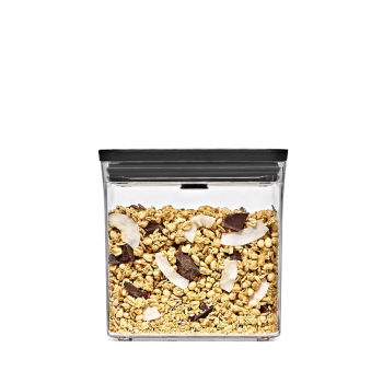 OXO POP 2.0 Rectangle Short Container Black 1.6L