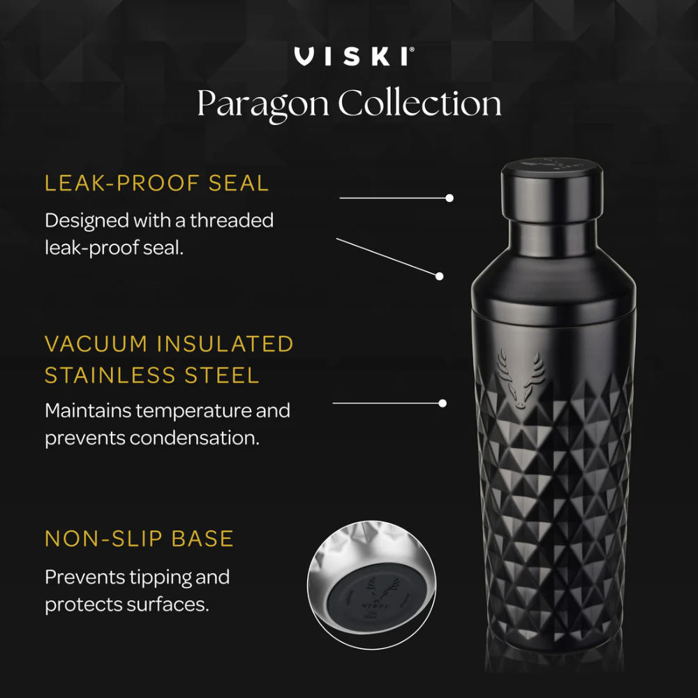 Paragon Stainless Steel Cocktail Shaker in Obsidian (6)