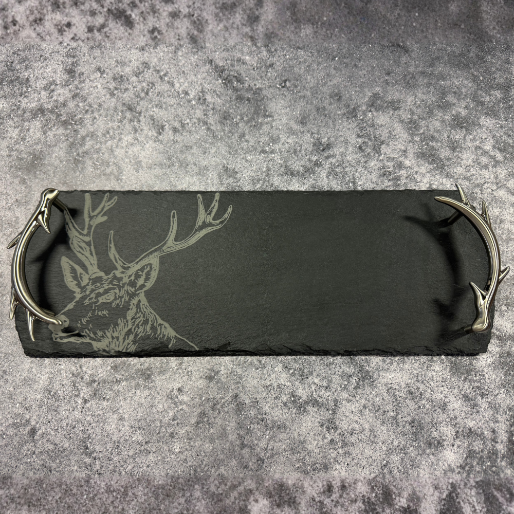 Selbrae House Small Slate Stag Serving Tray (2)