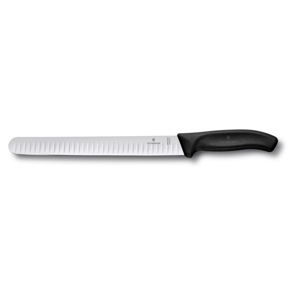 Swiss Classic Slicing Fluted Edge Black 25cm