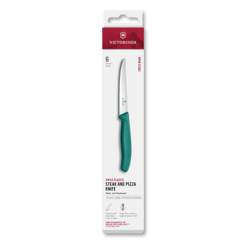 Victorinox Swiss Classic Steak & Pizza Knife Green 11cm Set of 6