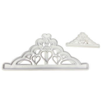 Cake Craft Tiara Cookie Cutters Set of 2