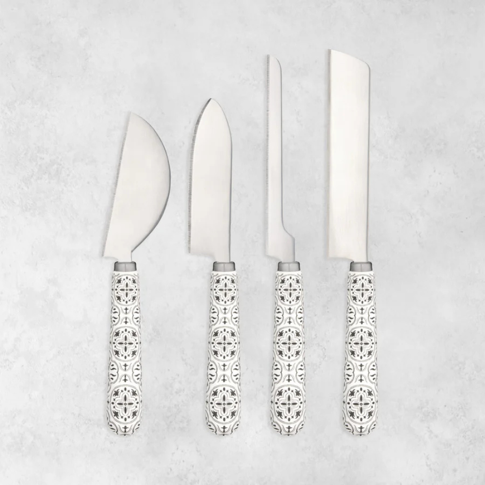 Twine Living Tiles Cheese Knife Set of 4 (2)