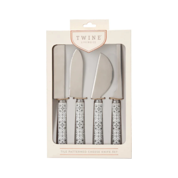 Twine Living Tiles Cheese Knife Set of 4 (5)