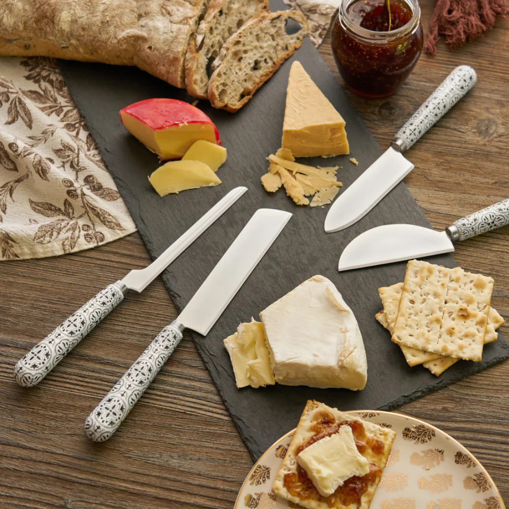 Twine Living Tiles Cheese Knife Set of 4 (6)