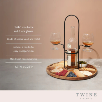 Twine Living Wine & Cheese Caddy (2)
