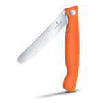 Victorinox Swiss Classic Foldable Serrated Paring Knife 11cm Tangerine