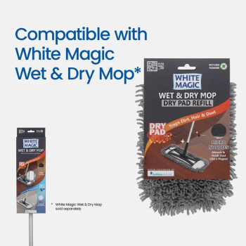 White Magic Wet & Dry Mop Dry Pad Refill (1)
