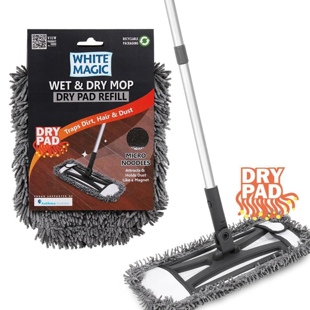 White Magic Wet & Dry Mop Dry Pad Refill