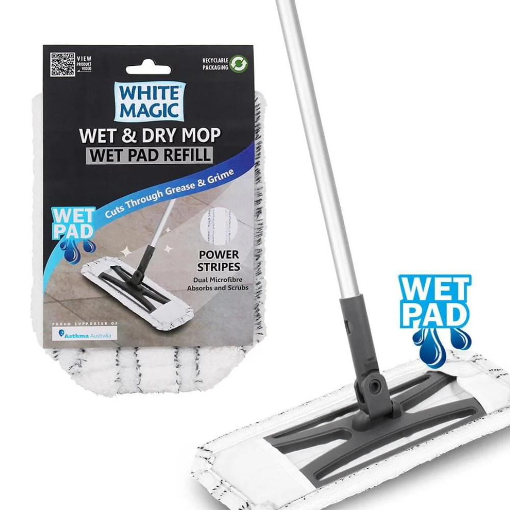 White Magic Wet & Dry Mop Wet Pad Refill (1)