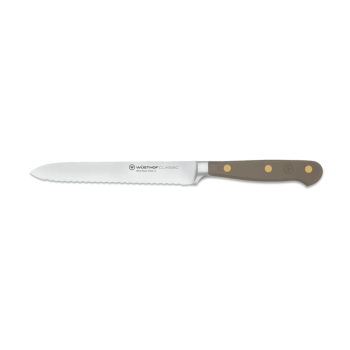 WÜSTHOF Classic Color Serrated Utility Knife Velvet Oyster 14cm