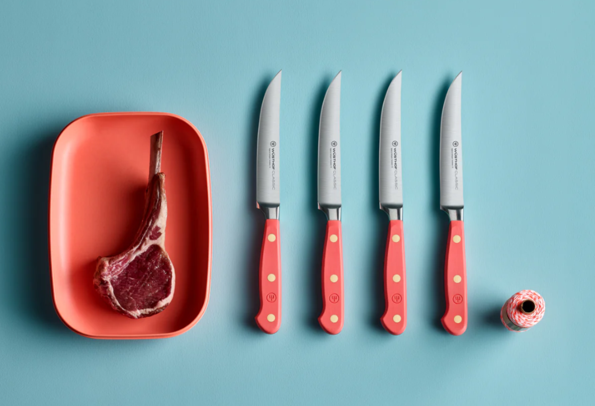 Wusthof 4 Piece Knife Set Coral Peach