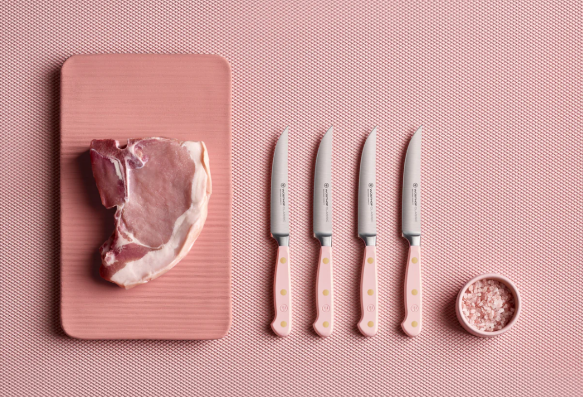 Wusthof 4 Piece Knife Set Pink Salt