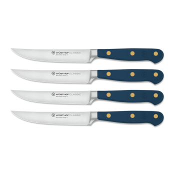 WÜSTHOF Classic Color 4 Piece Steak Knife Set Wild Blueberry