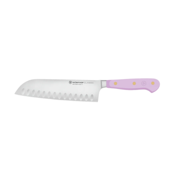 WÜSTHOF Classic Color Hollow Edge Santoku Knife Purple Yam 17cm