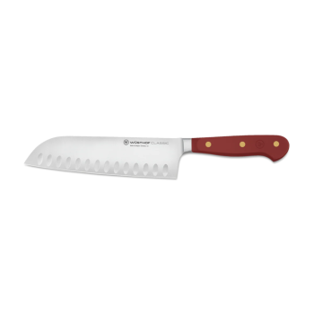 WÜSTHOF Classic Color Hollow Edge Santoku Knife Tasty Sumac 17cm