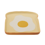 Goldy Gifts Ceramic Plate Egg On Toast 16cm