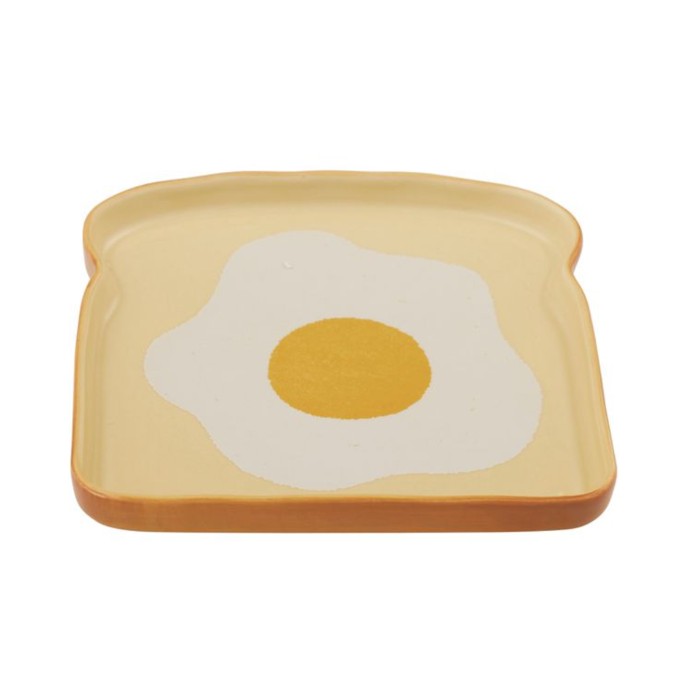 Assemble Ceramic Plate Egg On Toast 16cm