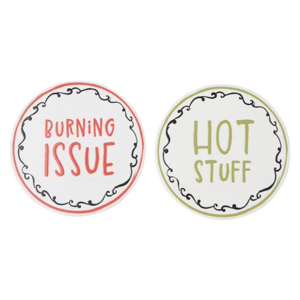 Assemble Ceramic Trivet Too Hot 20cm (Assorted Designs)
