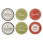 Assemble Social Ceramic Coaster 10cm (Assorted Designs)
