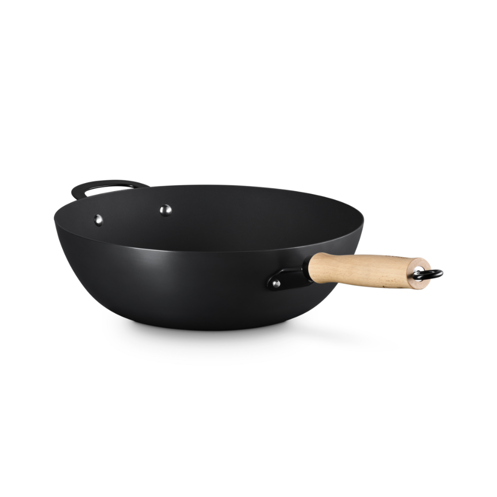 Le Creuset Carbon Steel Wok 30cm