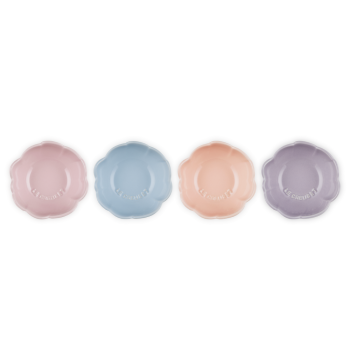 Le Creuset Stoneware 4 Piece Anemone Bowl 160ml Set (3)