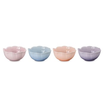 Le Creuset Stoneware 4 Piece Anemone Bowl 160ml Set