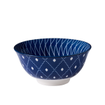 Wilkie Brothers Glazed Porcelain Bowl Blue Spiral 15cm