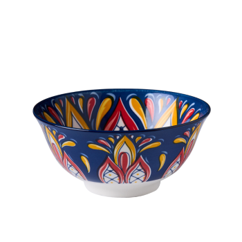 Wilkie Brothers Glazed Porcelain Bowl Fiesta Navy 15cm