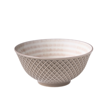 Wilkie Brothers Glazed Porcelain Bowl Monochrome Line 15cm