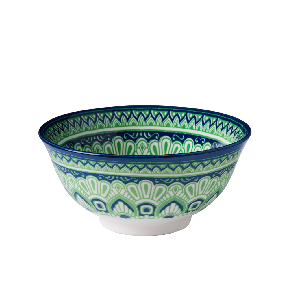 Wilkie Brothers Glazed Porcelain Bowl Fiesta Green 15cm