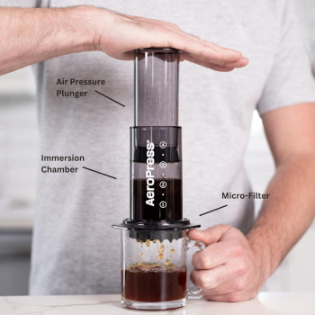 AeroPress Colors Press 295ml Black (2)