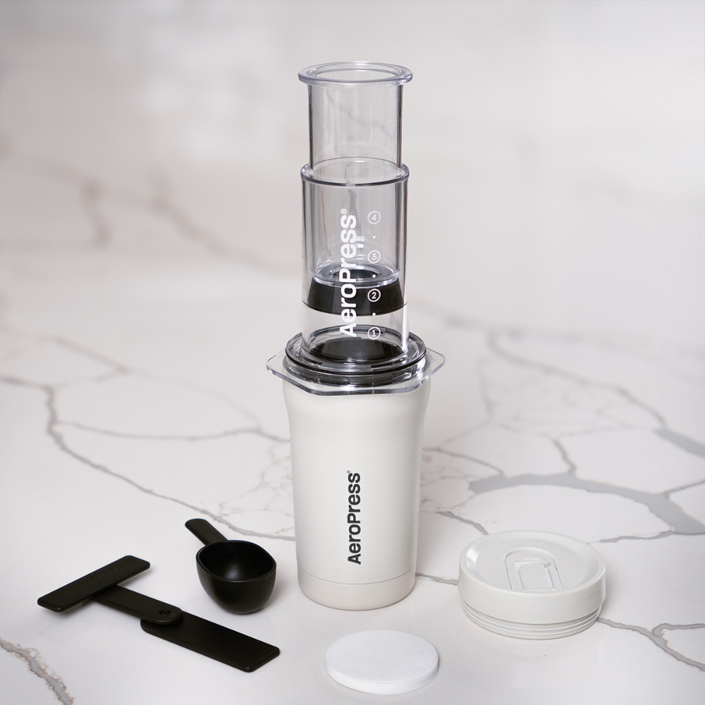 AeroPress Go+ Travel Coffee Press Cream 295ml (5)