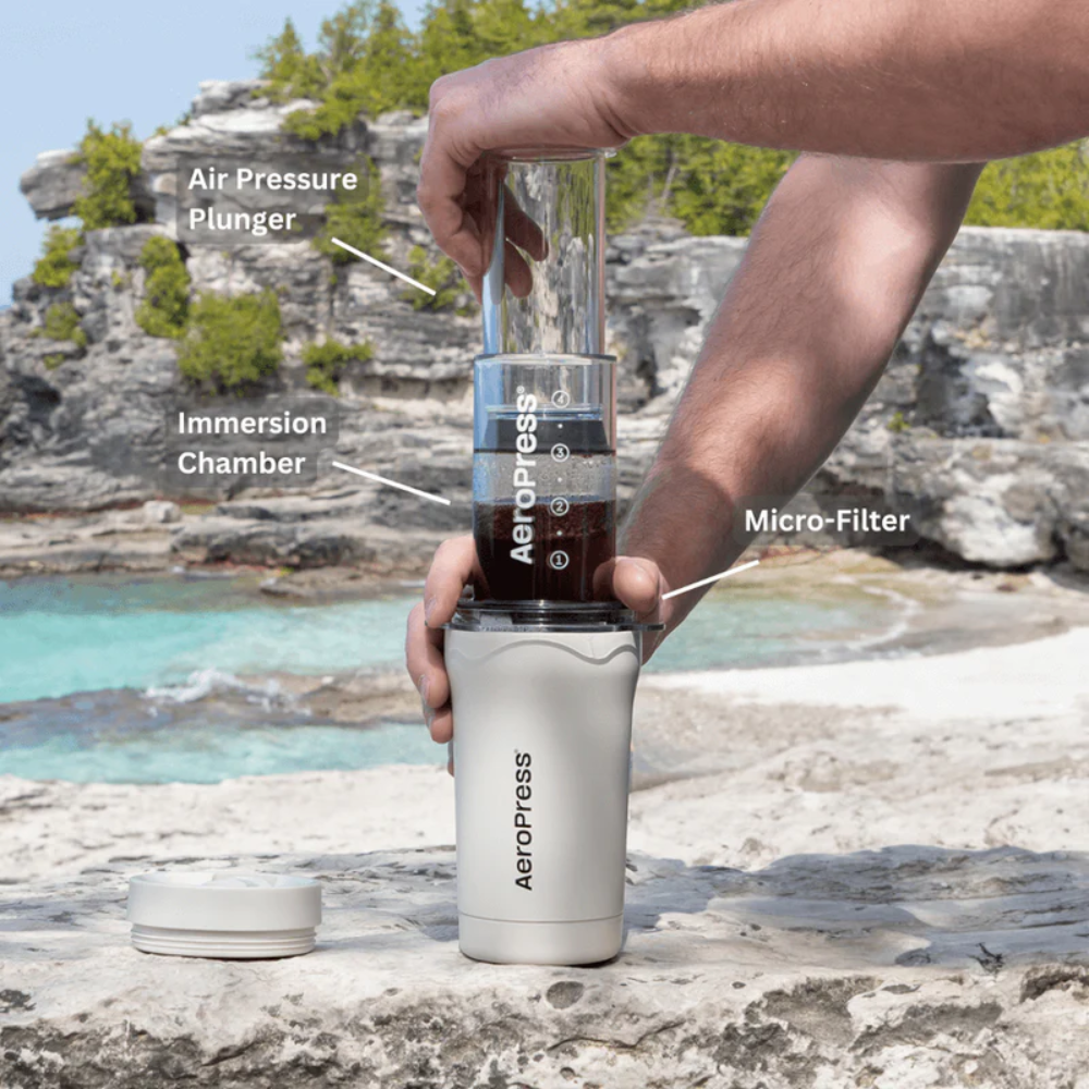 AeroPress Go+ Travel Coffee Press Cream 295ml (6)