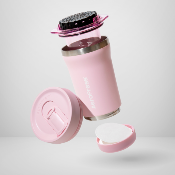 AeroPress Go+ Travel Coffee Press Pink 295ml (6)