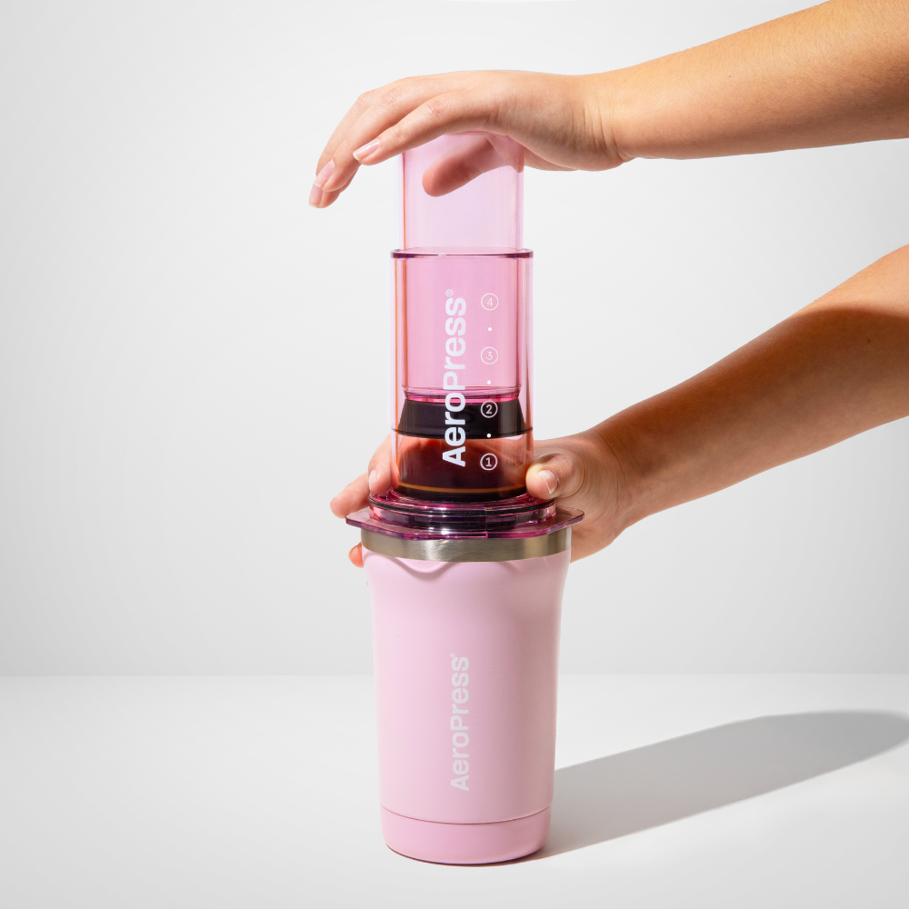 AeroPress Go+ Travel Coffee Press Pink 295ml (8)