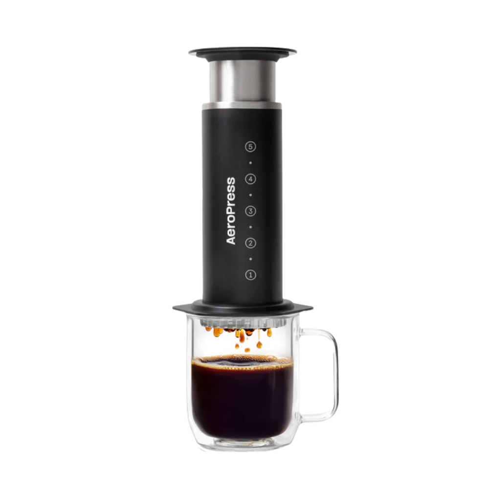 AeroPress Steel Coffee Press Black 360ml (1)